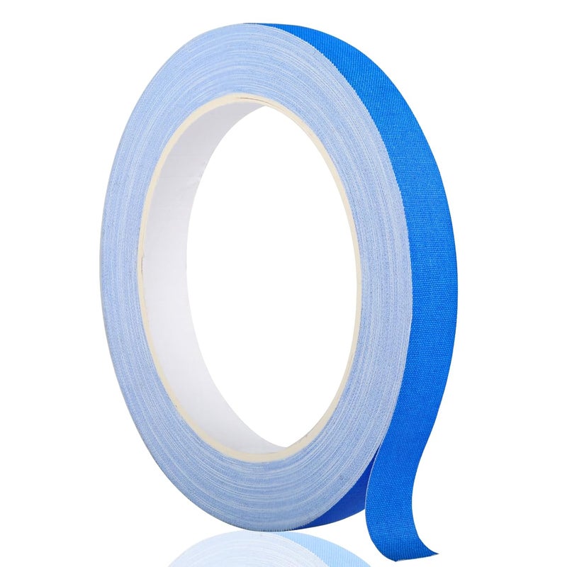 G GEYYANG GEYYANG Spike Tape, Blue Fluorescent Gaffers Tape 1/2 inch x 20 Yards, Black Light UV Reactive, Multipurpose Fluorescent Spike Tape for Stage Marking, Party and Art Crafts - Image 1